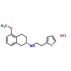 (S)-5-甲氧基-N-(2-(噻吩-2-基)乙基)-1,2,3,4-四氢萘-2-胺盐酸盐结构式