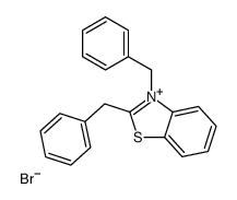 2,3-dibenzyl-1,3-benzothiazol-3-ium,bromide结构式