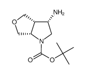 Rel-(3S,3aR,6aS)-tert-butyl 3-aminohexahydro-1H-furo[3,4-b]pyrrole-1-carboxylate Structure