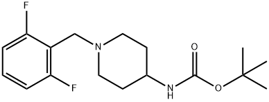 tert-Butyl 1-(2,6-difluorobenzyl)piperidin-4-ylcarbamate Structure