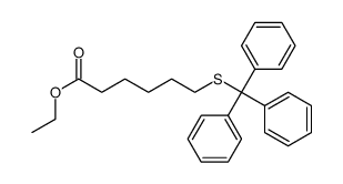 ethyl 6-(tritylthio)hexanoate结构式