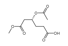 (R)-4-acetyloxy-5-(methoxycarbonyl)pentanoic acid Structure