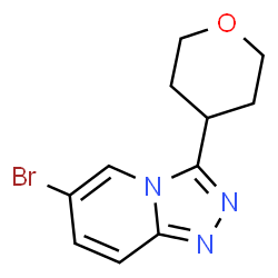 6-Bromo-3-(oxan-4-yl)-[1,2,4]triazolo[4,3-a]pyridine结构式