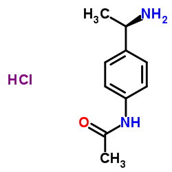 (R)-N-(4-(1-氨基乙基)苯基)乙酰胺盐酸盐结构式