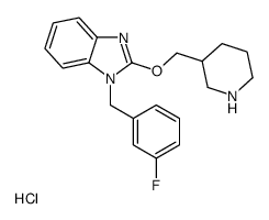 1-[(3-fluorophenyl)methyl]-2-(piperidin-3-ylmethoxy)benzimidazole,hydrochloride picture