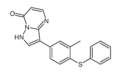 3-(3-methyl-4-phenylsulfanylphenyl)-1H-pyrazolo[1,5-a]pyrimidin-7-one结构式