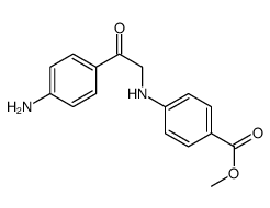 methyl 4-[[2-(4-aminophenyl)-2-oxoethyl]amino]benzoate结构式