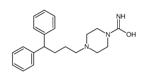 4-(4,4-diphenylbutyl)piperazine-1-carboxamide Structure