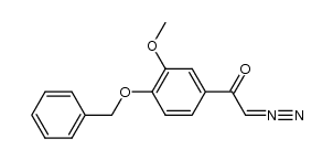 1-(4-benzyloxy-3-methoxy-phenyl)-2-diazo-ethanone结构式