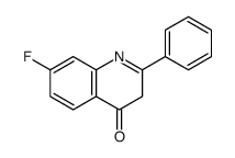 7-fluoro-2-phenyl-4-quinolone结构式