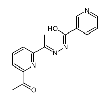 N-[1-(6-acetylpyridin-2-yl)ethylideneamino]pyridine-3-carboxamide Structure