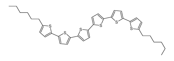 5,5'''''-二己基-2,2'：5',2''：5'',2'''：5''',2''''：5'''',2 '''''-西噻吩结构式