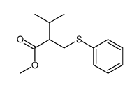 methyl 3-methyl-2-((phenylthio)methyl)butyrate Structure