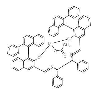 (1S,2S)-N,N'-双[(R)-2-羟基-2'-苯基-1,1'-联萘基-3-基亚甲基]-1,2-二苯基乙二胺合锰(III)乙酸盐图片