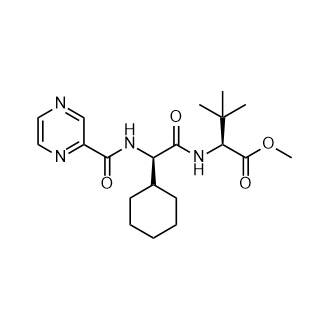 (S)-2-((R)-2-环己基-2-(吡嗪-2-甲酰氨基)乙酰氨基)-3,3-二甲基丁酸甲酯图片