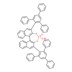 (11bS)-4-Hydroxy-2,6-bis(5''-phenyl[1,1'':3'',1''''-terphenyl]-2''-yl)-4-dinaphtho[2,1-d:1'',2''-f][1,3,2]dioxaphosphepinoxide picture