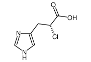 (R)-(+)-2-Chloro-3-[4(5)-imidazolyl]propionic Acid Structure