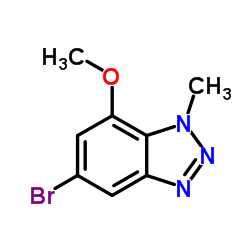 5-Bromo-7-methoxy-1-methyl-1H-benzo[d][1,2,3]triazole Structure