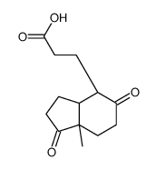 3-[(3AS,4S,7AS)-7A-METHYL-1,5-DIOXOOCTAHYDRO-1H-INDEN-4-YL]PROPIONIC ACID结构式