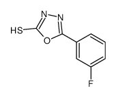 5-(3-氟苯基)-1,3,4-噁二唑-2-硫醇结构式