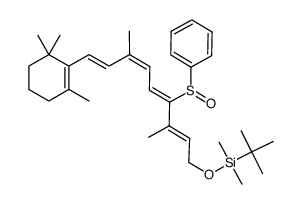 tert-butyldimethylsilyl (7E,9Z,11Z,13E)-12-(phenylsulfinyl)retinyl ether Structure