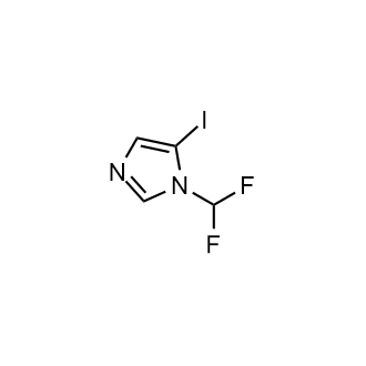 1-(二氟甲基)-5-碘-1H-咪唑结构式