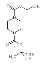 1-BOC-4-乙氧羰基哌嗪结构式