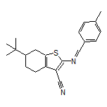 6-(tert-Butyl)-2-[(4-methylbenzylidene)amino]-4,5,6,7-tetrahydrobenzo[b]thiophene-3-carbonitrile Structure