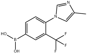 (4-(4-methyl-1H-imidazol-1-yl)-3-(trifluoromethyl)phenyl)boronic acid picture