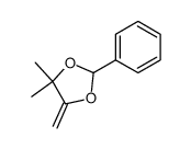 4,4-dimethyl-5-methylene-2-phenyl-1,3-dioxolane结构式