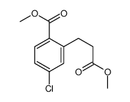 methyl 4-chloro-2-(3-methoxy-3-oxopropyl)benzoate Structure