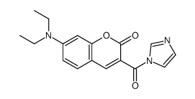 7-(DIETHYLAMINO)COUMARIN-3-CARBOXYLIC structure