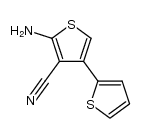 2-amino-4-(thiophene-2-yl)thiophene-3-carbonitrile Structure