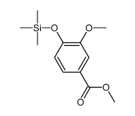 3-Methoxy-4-[(trimethylsilyl)oxy]benzoic acid methyl ester Structure