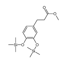 3-[3,4-Bis(trimethylsilyloxy)phenyl]propionic acid methyl ester Structure