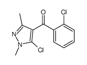 (5-chloro-1,3-dimethylpyrazol-4-yl)-(2-chlorophenyl)methanone结构式