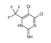 4,5-dichloro-6-(trifluoromethyl)pyrimidin-2-amine结构式