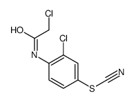 3-氯-4-[(氯乙酰基)氨基]硫氰酸苯酯结构式