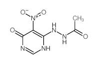 Acetic acid,2-(1,6-dihydro-5-nitro-6-oxo-4-pyrimidinyl)hydrazide结构式