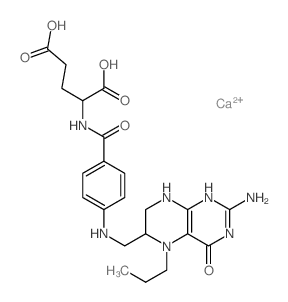 2-[[4-[(2-amino-4-oxo-5-propyl-1,6,7,8-tetrahydropteridin-6-yl)methylamino]benzoyl]amino]pentanedioic acid结构式