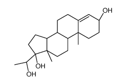 4-Pregnen-3,17α, 20β-triol Structure