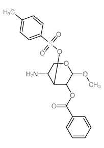 [5-amino-2-methoxy-4-(4-methylphenyl)sulfonyloxy-oxan-3-yl] benzoate Structure