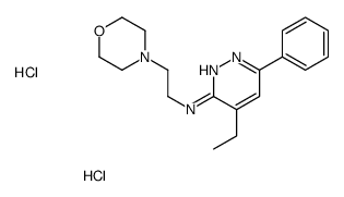 4-ethyl-N-(2-morpholin-4-ylethyl)-6-phenylpyridazin-3-amine,dihydrochloride结构式