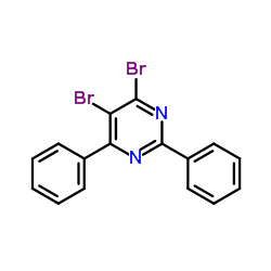 4,5-Dibromo-2,6-diphenylpyrimidine Structure