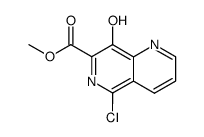 5-chloro-8-hydroxy-[1,6]naphthyridine-7-carboxylic acid methyl ester结构式