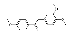 2-(3,4-Dimethoxyphenyl)-1-(4-methoxyphenyl)ethanon Structure