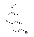 methyl 2-(4-bromophenyl)sulfanylacetate结构式