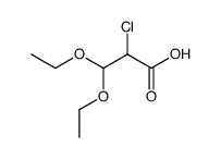 3,3-diethoxy-2-chloro-propionic acid结构式