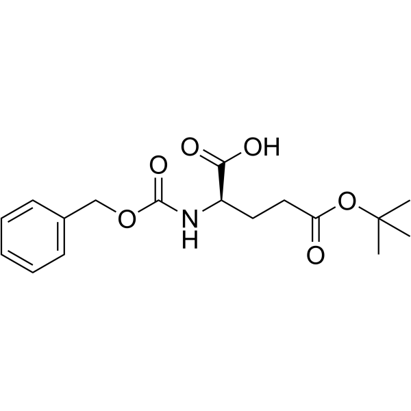 Z-D-叔丁基谷氨酸结构式