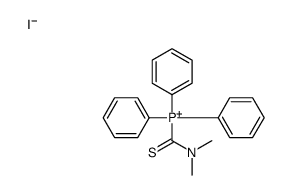 dimethylcarbamothioyl(triphenyl)phosphanium,iodide Structure